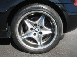 2002 BMW M Coupe in Black Sapphire Metallic over Imola Red & Black Nappa - Rear Driver Wheel
