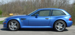2002 BMW M Coupe in Estoril Blue Metallic over Estoril Blue & Black Nappa - Side