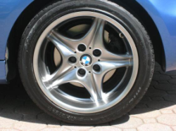 2002 BMW M Coupe in Estoril Blue Metallic over Black Nappa - Wheel