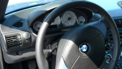 2002 BMW M Coupe in Estoril Blue Metallic over Estoril Blue & Black Nappa - Gauges