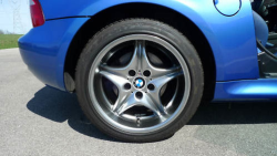2002 BMW M Coupe in Estoril Blue Metallic over Estoril Blue & Black Nappa - Rear Passenger Wheel