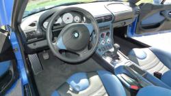2002 BMW M Coupe in Estoril Blue Metallic over Estoril Blue & Black Nappa - Interior