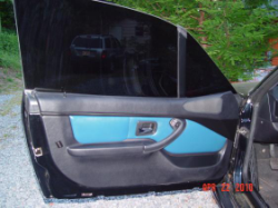 2002 BMW M Coupe in Black Sapphire Metallic over Estoril Blue & Black Nappa - Interior Door Panel