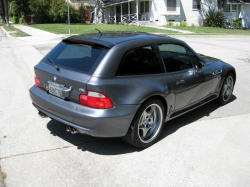 2002 BMW M Coupe in Steel Gray Metallic over Black Nappa - Rear 3/4