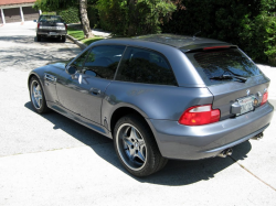 2002 BMW M Coupe in Steel Gray Metallic over Black Nappa - Rear 3/4