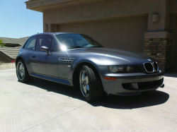 2002 BMW M Coupe in Steel Gray Metallic over Dark Gray & Black Nappa - Front 3/4