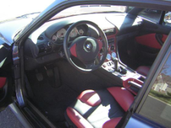 2002 BMW M Coupe in Steel Gray Metallic over Imola Red & Black Nappa - Interior