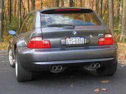 2002 BMW M Coupe in Steel Gray Metallic over Black Nappa - Back