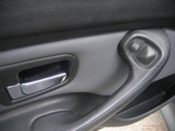 2002 BMW M Coupe in Steel Gray Metallic over Dark Gray & Black Nappa - Driver Door Detail