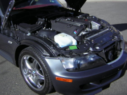 2002 BMW M Coupe in Steel Gray Metallic over Imola Red & Black Nappa - Engine Bay