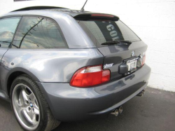 2002 BMW M Coupe in Steel Gray Metallic over Black Nappa - Rear Detail