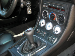 2002 BMW M Coupe in Steel Gray Metallic over Black Nappa - Center Console