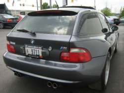 2002 BMW M Coupe in Steel Gray Metallic over Black Nappa - Rear Detail
