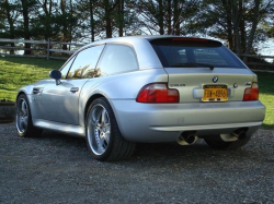 2002 BMW M Coupe in Titanium Silver Metallic over Dark Gray & Black Nappa - Rear 3/4