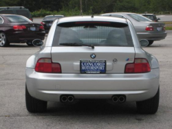 2002 BMW M Coupe in Titanium Silver Metallic over Black Nappa - Back