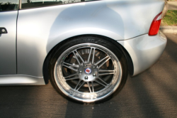 2002 BMW M Coupe in Titanium Silver Metallic over Dark Gray & Black Nappa - Rear Driver Wheel