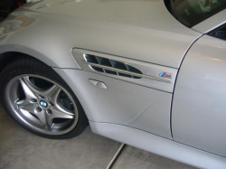 2002 BMW M Coupe in Titanium Silver Metallic over Black Nappa - Fender Detail