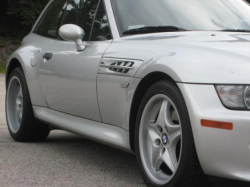 2002 BMW M Coupe in Titanium Silver Metallic over Black Nappa - Side Detail