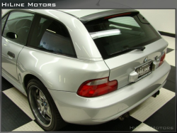 2002 BMW M Coupe in Titanium Silver Metallic over Black Nappa - Rear 3/4