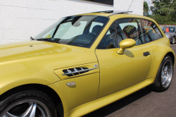 2001 BMW M Coupe in Phoenix Yellow Metallic over Black Nappa - Side Detail