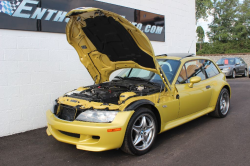 2001 BMW M Coupe in Phoenix Yellow Metallic over Black Nappa - Hood