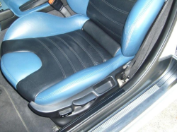 1999 BMW M Coupe in Arctic Silver Metallic over Estoril Blue & Black Nappa - Driver Seat