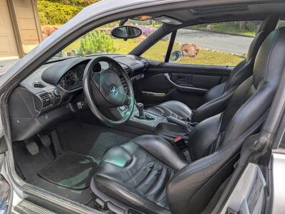 1999 BMW M Coupe in Arctic Silver Metallic over Black Nappa