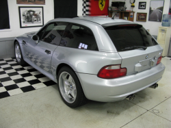 1999 BMW M Coupe in Arctic Silver Metallic over Black Nappa - Rear 3/4