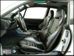 1999 BMW M Coupe in Arctic Silver Metallic over Black Nappa - Interior