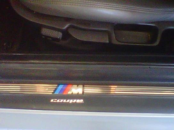 1999 BMW M Coupe in Arctic Silver Metallic over Dark Gray & Black Nappa - Door Sill