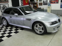 1999 BMW M Coupe in Arctic Silver Metallic over Black Nappa - Front 3/4