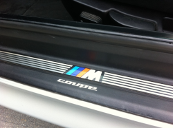1999 BMW M Coupe in Arctic Silver Metallic over Black Nappa - Door Sill