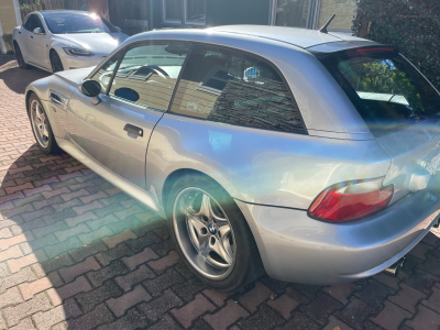 1999 BMW M Coupe in Arctic Silver Metallic over Dark Gray & Black Nappa