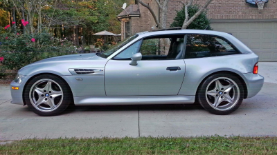 1999 BMW M Coupe in Arctic Silver Metallic over Dark Gray & Black Nappa