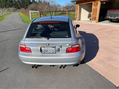 1999 BMW M Coupe in Arctic Silver Metallic over Dark Gray & Black Nappa