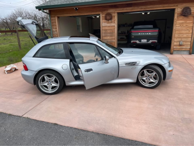 1999 BMW M Coupe in Arctic Silver Metallic over Dark Gray & Black Nappa