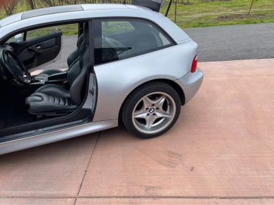 1999 BMW M Coupe in Arctic Silver Metallic over Dark Gray & Black Nappa