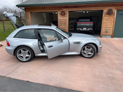 1999 BMW M Coupe in Arctic Silver Metallic over Dark Gray & Black Nappa