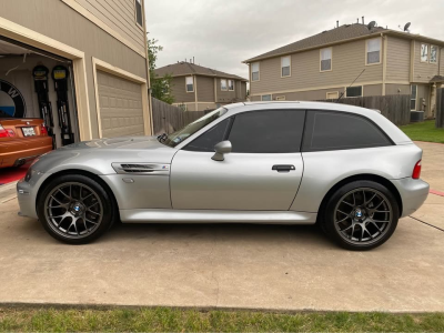 1999 BMW M Coupe in Arctic Silver Metallic over Dark Gray & Black Nappa
