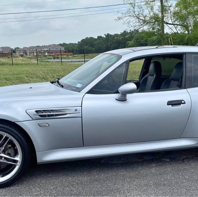 1999 BMW M Coupe in Arctic Silver Metallic over Dark Gray & Black Nappa