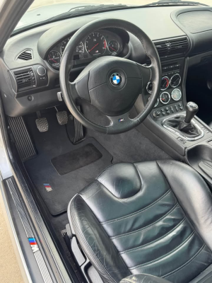 1999 BMW M Coupe in Arctic Silver Metallic over Black Nappa