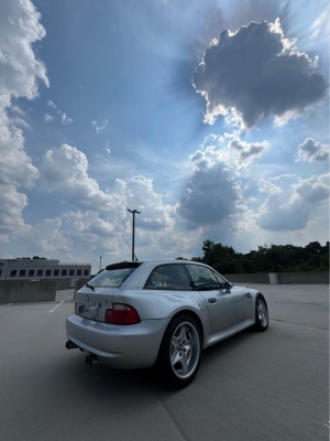 1999 BMW M Coupe in Arctic Silver Metallic over Black Nappa