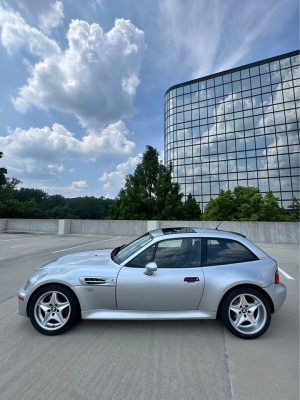 1999 BMW M Coupe in Arctic Silver Metallic over Black Nappa