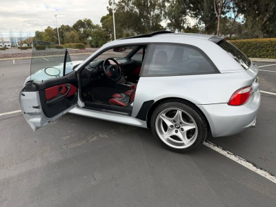 1999 BMW M Coupe in Arctic Silver Metallic over Imola Red & Black Nappa
