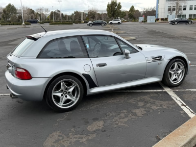 1999 BMW M Coupe in Arctic Silver Metallic over Imola Red & Black Nappa