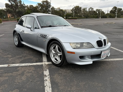 1999 BMW M Coupe in Arctic Silver Metallic over Imola Red & Black Nappa