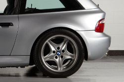 1999 BMW M Coupe in Arctic Silver Metallic over Dark Gray & Black Nappa - Side Detail