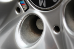 1999 BMW M Coupe in Arctic Silver Metallic over Estoril Blue & Black Nappa - Wheel Detail