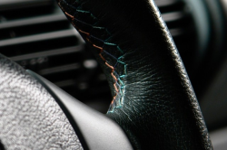 1999 BMW M Coupe in Arctic Silver Metallic over Dark Gray & Black Nappa - Steering Wheel Detail