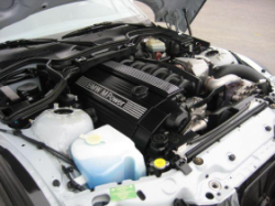 1999 BMW M Coupe in Arctic Silver Metallic over Dark Gray & Black Nappa - Engine Bay
